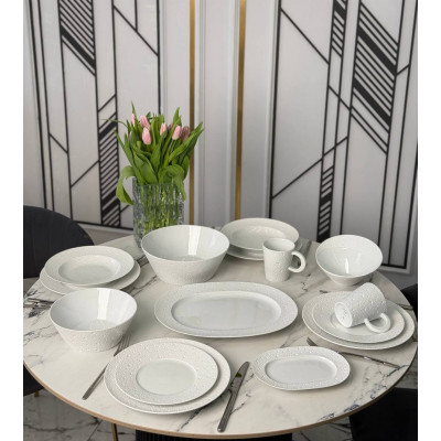 Столовый/чайный сервиз на 6 персон от Bernardaud Коллекция Ecume  Столовый/чайный сервиз на 6 персон от Bernardaud Коллекция Ecume