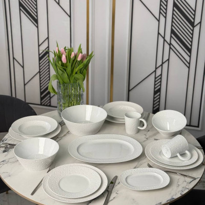 Столовый/чайный сервиз на 6 персон от Bernardaud Коллекция Ecume 