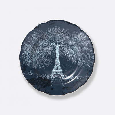 Набор из двух разных десертных тарелок 16 см Tout Paris Bleu Nuit от Bernardaud