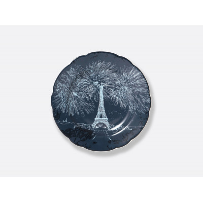 Набор из двух разных десертных тарелок 16 см Tout Paris Bleu Nuit от Bernardaud