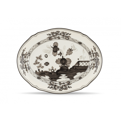 Овальное блюдо от Ginori коллекция Oriente Italiano цвет Albus