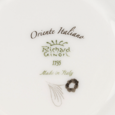 Блюдце для чая 15см от Ginori коллекция Oriente Italiano цвет Albus
