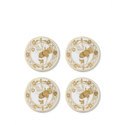 4 подставки под стаканы от Ginori коллекция Oriente Italiano цвет Aurum