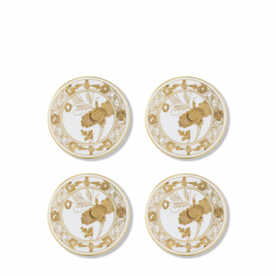4 подставки под стаканы от Ginori коллекция Oriente Italiano цвет Aurum