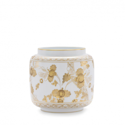 Подсвечник ваза от Ginori коллекция Oriente Italiano цвет Aurum