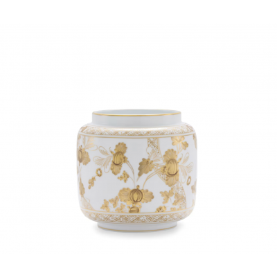 Подсвечник ваза от Ginori коллекция Oriente Italiano цвет Aurum