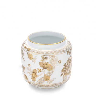 Подсвечник ваза от Ginori коллекция Oriente Italiano цвет Aurum