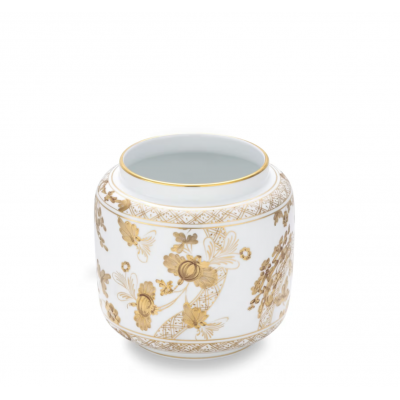 Подсвечник ваза от Ginori коллекция Oriente Italiano цвет Aurum