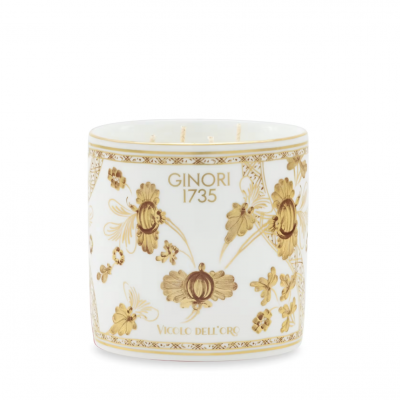 Большая ароматическая свеча от Ginori коллекция Oriente Italiano цвет Aurum