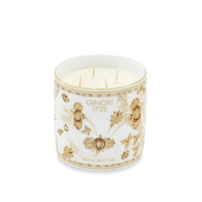 Большая ароматическая свеча от Ginori коллекция Oriente Italiano цвет Aurum