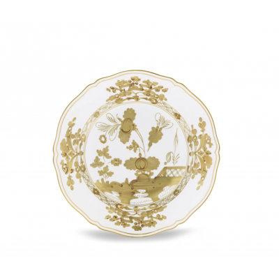 Круглое блюдце от Ginori коллекция Oriente Italiano цвет Aurum