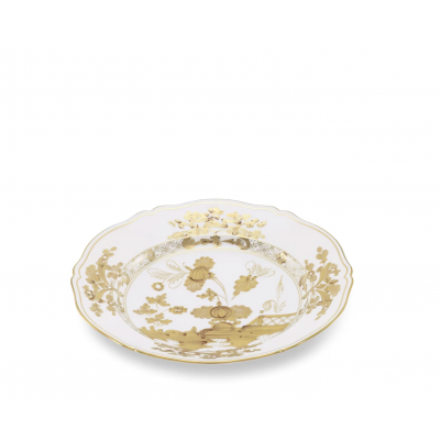 Круглое блюдце от Ginori коллекция Oriente Italiano цвет Aurum