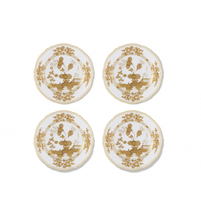 4 десертные тарелки от Ginori коллекция Oriente Italiano цвет Aurum