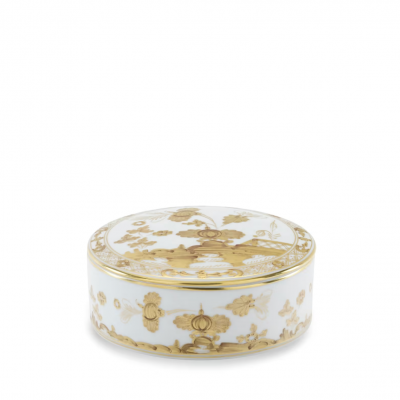 Шкатулка для мелочей от Ginori коллекция Oriente Italiano цвет Aurum