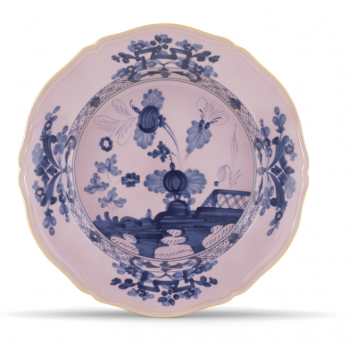 Круглое блюдце от Ginori коллекция Oriente Italiano цвет Azalea