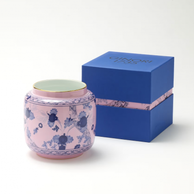 Подсвечник ваза 3.62л от Ginori коллекция Oriente Italiano цвет Azalea