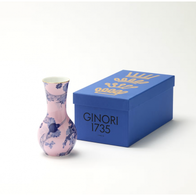 Ваза в форме тюльпана от Ginori коллекция Oriente Italiano цвет Azalea