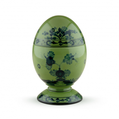Крупное яйцо от Ginori коллекция Oriente Italiano цвет Malachite