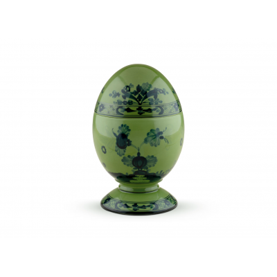 Крупное яйцо от Ginori коллекция Oriente Italiano цвет Malachite