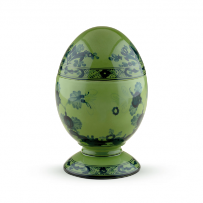 Крупное яйцо от Ginori коллекция Oriente Italiano цвет Malachite
