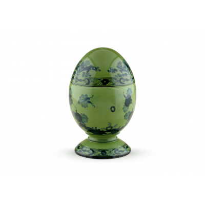 Крупное яйцо от Ginori коллекция Oriente Italiano цвет Malachite