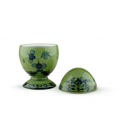 Крупное яйцо 21см от Ginori коллекция Oriente Italiano цвет Malachite