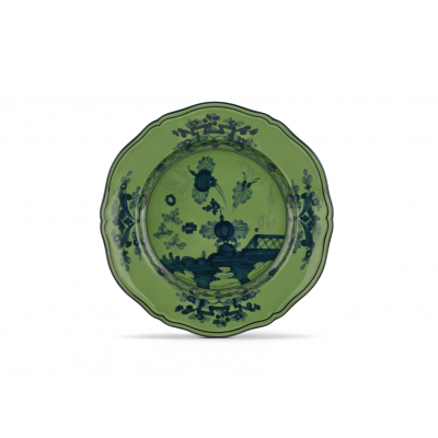 Круглое блюдо от Ginori коллекция Oriente Italiano цвет Malachite