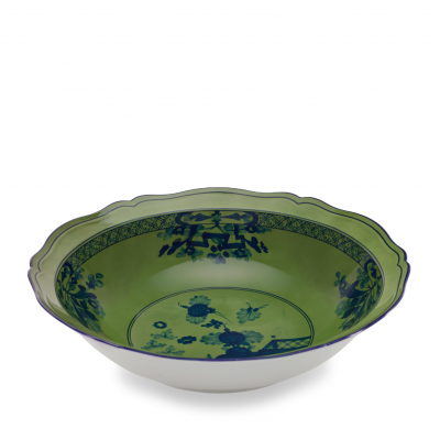 Сервировочная миска от Ginori коллекция Oriente Italiano цвет Malachite