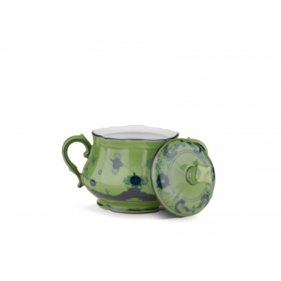Сахарница от Ginori коллекция Oriente Italiano цвет Malachite