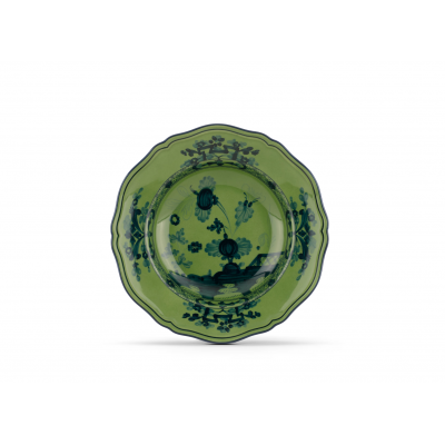 Суповая тарелка от Ginori коллекция Oriente Italiano цвет Malachite