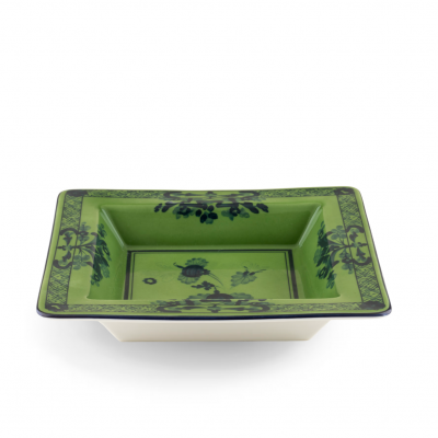 Квадратный лоток для мелочи 18см от Ginori коллекция Oriente Italiano цвет Malachite