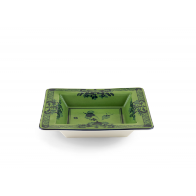 Квадратный лоток для мелочи 18см от Ginori коллекция Oriente Italiano цвет Malachite