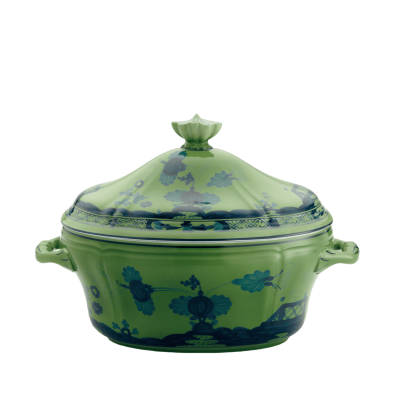 Сахарница от Ginori коллекция Oriente Italiano цвет Malachite