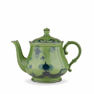 Чайник от Ginori коллекция Oriente Italiano цвет Malachite