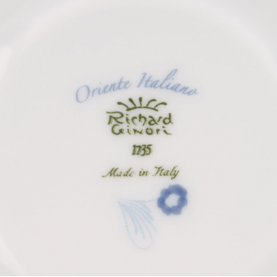 Блюдце для чая от Ginori коллекция Oriente Italiano цвет Malachite