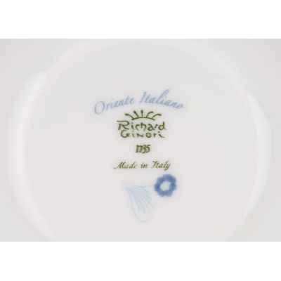 Блюдце для чая от Ginori коллекция Oriente Italiano цвет Malachite