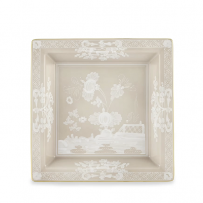 Большой квадратный поднос для пеленания от Ginori коллекция Oriente Italiano цвет Meringa