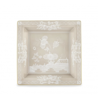 Большой квадратный поднос для пеленания от Ginori коллекция Oriente Italiano цвет Meringa