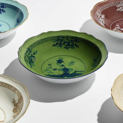 Сервировочная миска от Ginori коллекция Oriente Italiano цвет Meringa