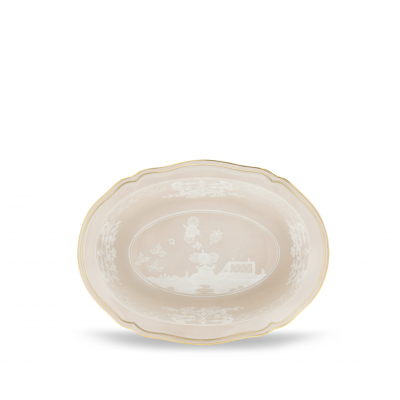 Овальная чаша от Ginori коллекция Oriente Italiano цвет Meringa