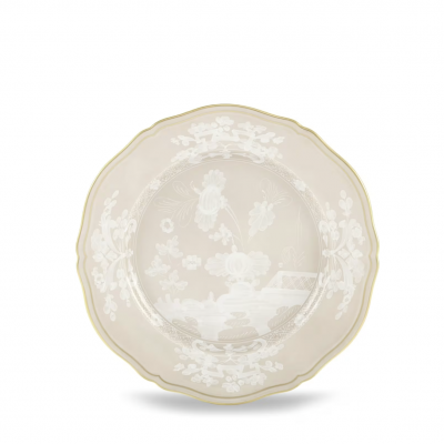 Плоская тарелка от Ginori коллекция Oriente Italiano цвет Meringa