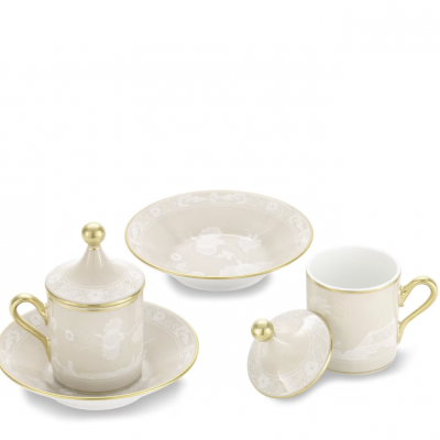 Набор для эспрессо на двоих от Ginori коллекция Oriente Italiano цвет Meringa
