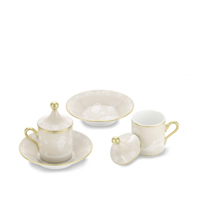 Набор для эспрессо на двоих от Ginori коллекция Oriente Italiano цвет Meringa