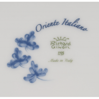 Большая ваза-потиш 38.3см от Ginori коллекция Oriente Italiano цвет Pervinca
