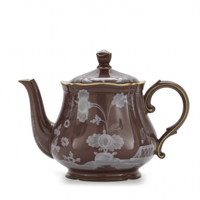 Чайник от Ginori коллекция Oriente Italiano цвет Castagna