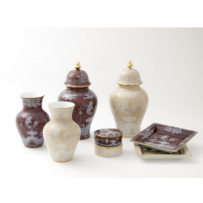 Шкатулка для мелочей от Ginori коллекция Oriente Italiano цвет Castagna