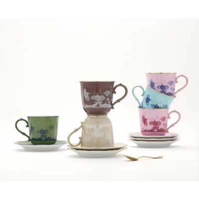 Кружка от Ginori коллекция Oriente Italiano цвет Castagna