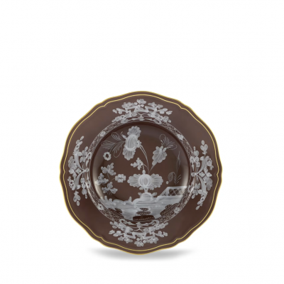 Суповая тарелка от Ginori коллекция Oriente Italiano цвет Castagna