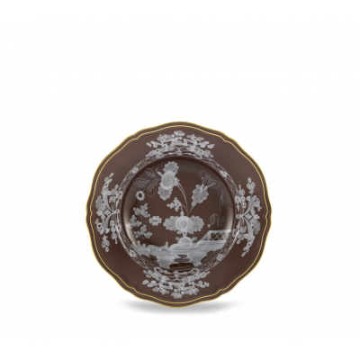 Суповая тарелка от Ginori коллекция Oriente Italiano цвет Castagna