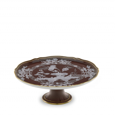 Подставка для торта от Ginori коллекция Oriente Italiano цвет Castagna